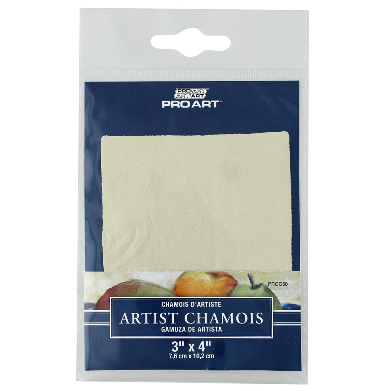 Pro Art Small 3x4 Artist Chamois Cloth – Natural Leather Drawing Chamois for Artists, Painters, Blending, Shading, Charcoal, Pastels, and Pencil Work